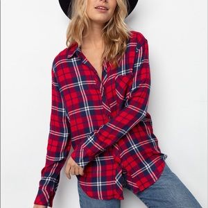 Rails size large flannel